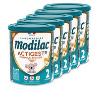 Modilac Actigest Lait Infantile 2ème Âge Lf+2 800g Lot de 5