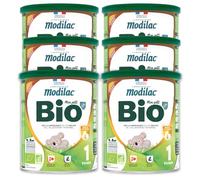 Modilac - Lait Infantile en Poudre Mon Petit Bio Lf+1 - Convient en Relais de l'Allaitement Maternel - Certifié Agriculture Biologique - Fabriqué en France, Sans Huile de Palme - 1er Age, De 0 à 6 Moi