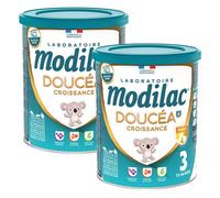 Modilac Lot de 2 Doucéa Lait infantile Croissance 3ème Âge 800g