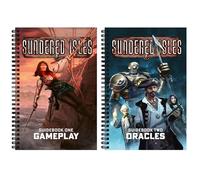 Modiphius Divertissement : Ironsworn: Starforged - Sundered Isles - Lot de guides - 2 livres RPG à spirale, règles et tables, thème nautique