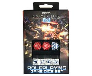 Modiphius | Infinity: Factions Dice Sets | Nomad | Dice Set | Role Playing Game | RPG | English