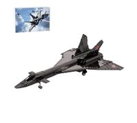 ModiTechX MiG-31Military Stealth Fighter Briques de construction d'avion à échelle 1/35, kit de modélisme miniature, cadeaux militaires pour hommes à construire (1810 pièces)