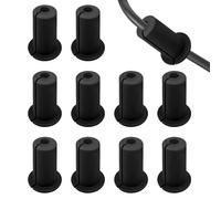 Modixun Lot de 10 œillets de câble pour trou mural de 19 mm en silicone pour câble mural Starlink (noir)