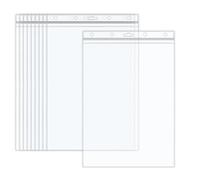 Modixun Lot de 10 pochettes de protection A4 robustes et étanches avec fermeture éclair pour documents, certificats, photos, panneaux muraux