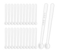 Modixun Lot de 100 petites cuillères à mesurer, 1/32 cuillères à café, mini cuillères à poudre, petites cuillères à épices, 150 milligrammes pour poudre de mica, cosmétiques, médecine, 100 pièces