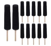 Modixun Lot de 12 éponges de poterie pour argile, éponge en céramique sur un bâton réutilisable, outils de poterie et outils de boue, noir