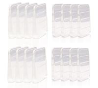 Modixun Lot de 16 cales de nivellement en caoutchouc transparent pour meubles, 2 hauteurs, flexibles et fermes, cales de toilette, cales de table et de lit 004