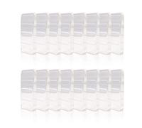 Modixun Lot de 16 cales de nivellement souples et transparentes en caoutchouc robuste pour lit, toilettes, bureau, 5 mm de hauteur