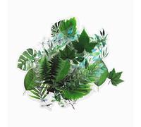 Modixun Lot de 160 autocollants décoratifs transparents en PET avec 20 motifs de fleurs et de plantes - Pour scrapbooking, album, journal, style C