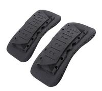 Modixun Lot de 2 coussinets de sangle d'épaule, coussinets respirants en maille douce pour gilet tactique, porte-assiettes, bas de ligne de poitrine, sac à bandoulière, sac de sport, Noir