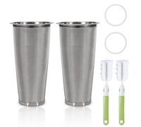 Modixun Lot de 2 filtres d'infusion à froid - Filtres à café à froid pour carafe à café à grande ouverture de 34oz, infuseur à café glacé en maille d'acier inoxydable 304 pour cafetière à thé glacé