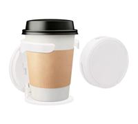 Modixun Lot de 2 porte-gobelets pliables pour voiture, porte-gobelet mural pour boisson, tasse à café, bouteille d'eau, gobelet adhésif ou vis, organisateur pour camping-car, camion, bateau, van