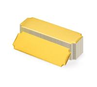 Modixun Lot de 30 plaques nominatives avec dos adhésif, vierges gravées au laser, plaque de trophée personnalisée, plaque de trophée gravée personnalisée (Or)