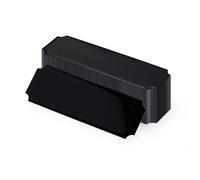 Modixun Lot de 30 plaques nominatives avec dos adhésif, vierges gravées au laser, plaque de trophée personnalisée, plaque de trophée gravée personnalisée (Noir)