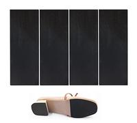 Modixun Lot de 4 protections de semelles de chaussures 25 × 10 cm, autocollants antidérapants en caoutchouc, protection auto-adhésive, coussinets de semelle de chaussures réduction du bruit pour homme