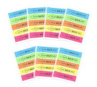 Modixun Lot de 700 onglets Sign Here, autocollants de couleurs assorties, 5 couleurs vives, drapeaux Sign Here, transparents Please Sign Here, lot de 7