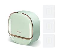 Modixun Porte-savon de luxe avec plateau de drainage, porte-savon étanche, garde les barres de savon sèches, boîte à savon adhésive à fixation murale pour douche, salle de bain, baignoire, vert menthe