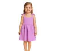 Modjeans | Robe d'été pour fille - 100 % coton, taille 116, âge 6 ans, violet, avec bretelles