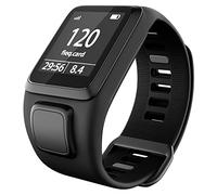 MODJUEGO Bracelet de rechange en silicone pour montre connectée TomTom Runner 3 Cardio + Music Watch (Noir)