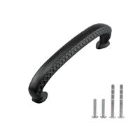 Modket Ravenna Series Lot de 10 poignées de placard de cuisine traditionnelles et classiques - Longueur totale de 11,4 cm, centres de trous de 96 mm, bronze huilé