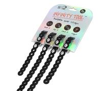MODL Infinity Tool™ 2.0 Lot de 4 sangles modulaires - Outil multifonction flexible, bracelet utilitaire, sangle d'engrenage, gadget portable pour aventure en plein air, survie, camping, voyage, EDC,
