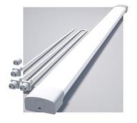 Modlicht Neon LED 120CM, 36W 3960lm Blanc Froid 5000K Tube CONNEXION EN SÉRIE SIMPLE, Reglette IP65 Imperméable Luminaire Plafonnier pour Atelier, Sous Sol, Bureau, Hobby, Grange