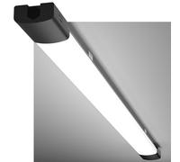 Modlicht Néon LED 150CM Réglette LED Connectée 45W 4950Lumen Blanc Froid 5000K Tube Néon, IP65 Imperméable Luminaire Plafonnier pour Atelier, Garage, Sous Sol, Bureau, Grand Magasin, Noir