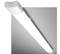 Modlicht Néon LED 150CM Réglette LED Connectée 45W 4950Lumen Blanc Froid 5000K Tube Néon, IP65 Imperméable Luminaire Plafonnier pour Atelier, Garage, Sous Sol, Bureau, Grand Magasin, Blanc