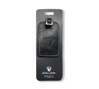 Modo By Roncato Smart Travel Porte-adresses Pour Bagage En Cuir - Noir