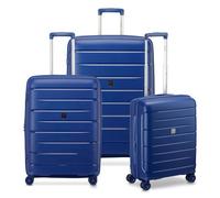 MODO by Roncato Starlight 3.0 4 roulettes Set de valises 3 pièces avec soufflet d'extension bleu