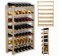 Modo24 Étagère à Bouteilles, Armoire à vin, Porte-Boissons, Porte-Bouteilles de vin, Organisateur de Bouteilles, Armoire à vin, casier à vin en Bois pour 42 Bouteilles, Dimensions 102 x 63 x 25 cm