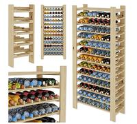 Modo24de Étagère à vin en bois avec 91 compartimentsMatériau : bois massif (RW-91A)