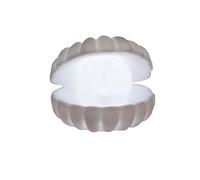 MODOAO Lampe de chevet avec perles de coquillage, lampe de chevet pour chambre à coucher, lampe de nuit en forme de sirène, lampe de nuit pour cadeau de Noël (Blanc)