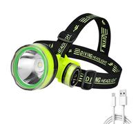 MODOAO Lampe frontale LED rechargeable, 2 modes d'éclairage, petite lampe frontale de plongée, lumière submersible, parfaite pour les aventures de plongée sous-marine, lampe frontale mains libres pour