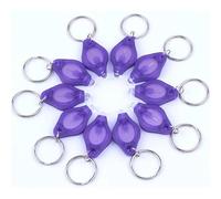 MODOAO Lot de 10 mini porte-clés lampe de poche UV pour chien avec détecteur d'urine UV Lampe torche clé(lot de 10)