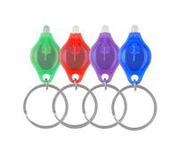 MODOAO Lot de 10 mini porte-clés lampe de poche UV pour chien avec détecteur d'urine UV Lampe torche clé (lot de 4)