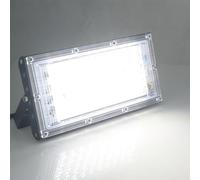 MODOAO Projecteur d'extérieur 50 W 4800 lm LED blanc froid, 6500 K, lumière du jour blanche, étanche IP66, pour cour, jardin, garage, pelouse, cour