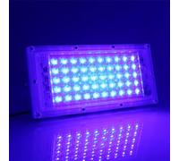 MODOAO projecteurs d'extérieur 50 W 4800 lm LED bleu étanche IP66 pour cour, jardin, garage, pelouse, cour
