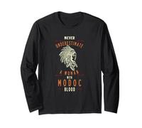 Modoc Amérindien Indien ne sous-estime jamais Manche Longue