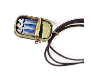 MODODO Pendentif vintage en forme de canette de sardine - Décoration unique pour célébrations et décorations festives