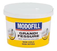 MODOFILL Hautes épaisseurs - Enduit En Pâte Pour Le Remplissage de Grands Trous Et Fissures Internes ed Externes Dans Le Mur. Haut Remplissage Jusque à 5 cm., blanc, 1 kg.