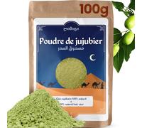 MODOGO Poudre de Sidr 100g - Poudre de Jujubier Naturelle pour Cheveux et Visage - Qasil Ayurvédique Hydratant et Volumisant - Soin Capillaire et Masque pour Pousse et Volume
