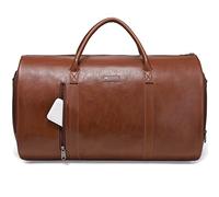 Modoker Sac à vêtements en Cuir Convertible, Sacs à vêtements pour Voyage, Sac de Voyage, Marron C, Modoker Sac à vêtements