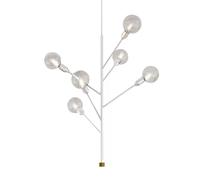 MODOLUCE lampe à suspension BAOBAB (Blanc - Métal et laiton)