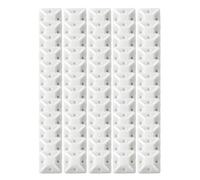 Modonghua 60 pièces Passe Cable Autocollant, Auto Adhésif Embases Adhesive pour Attache de Cable, Support de Serre Câble Plastique Embase pour Collier de Serrage (20 mm x 20 mm)(Blanc)