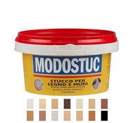 MODOSTUC Blanc Mastic Pour Bois et Murs - Pâte Bois Professionnel En Pâte Prête à L'emploi Pour Intérieur Idéal Pour Boucher Les Trous et Fissures du Bois à Séchage Rapide et Parfait 1 kg