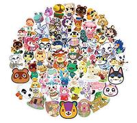 Modou 100 Autocollants pour Bouteilles d'eau Animal Crossing, imperméables et Parfaits pour Ordinateur Portable, Hydro Flask