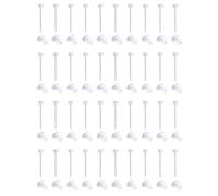 MODRSA Boucles d'oreilles en plastique transparent pour le sport - 16 g - Pour cartilage, hélix, tragus, méduse, monroe - Anneaux de lèvre transparents pour le travail et la chirurgie, plastique, plastique