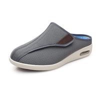 MODRYER Baskets Orthopédiques pour Hommes, Coupe Extra Large, Chaussures De Marche Faciles À Enfiler Respirantes, Légères Et Antidérapantes, Confortables pour Un Usage Quotidien,Gray-43.5 EU