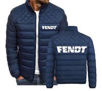 MODRYER Doudounes pour Hommes pour FENDT Manteau d'hiver Rembourré Coupe-Vent Veste Matelassée Légère Et Chaude Veste Matelassée Veste Polaire Imperméable Manteaux De Ski,Navy Blue-L